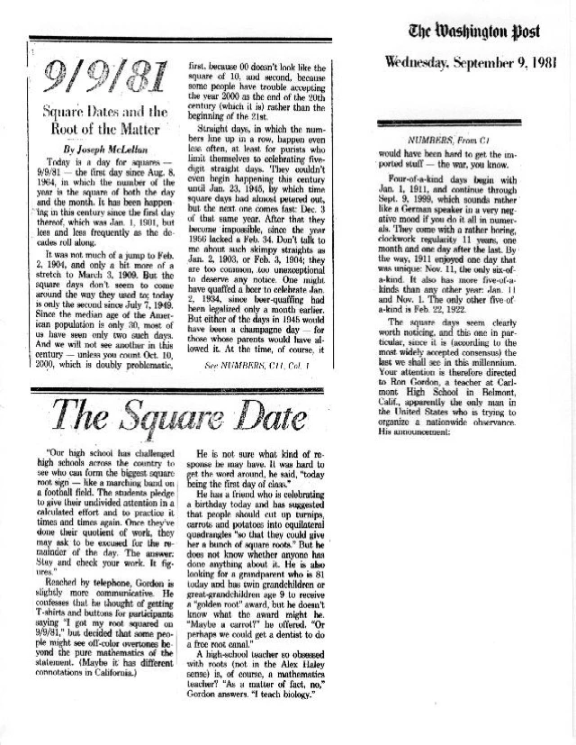 1981平方根日